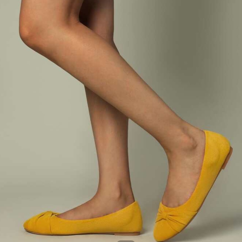 MUSSHOE Round Toe Slip On Dressy Women's Flats With Bowknot